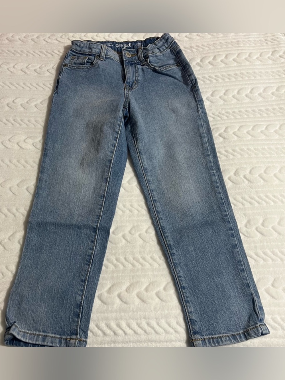 💗 Cat & Jack - Girls Light Blue Ankle‎ Straight-Leg Jeans